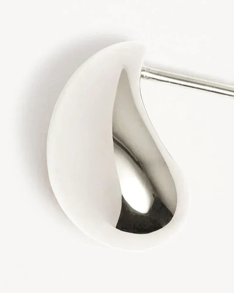 Pendientes colgantes Mato Drop | Oro blanco