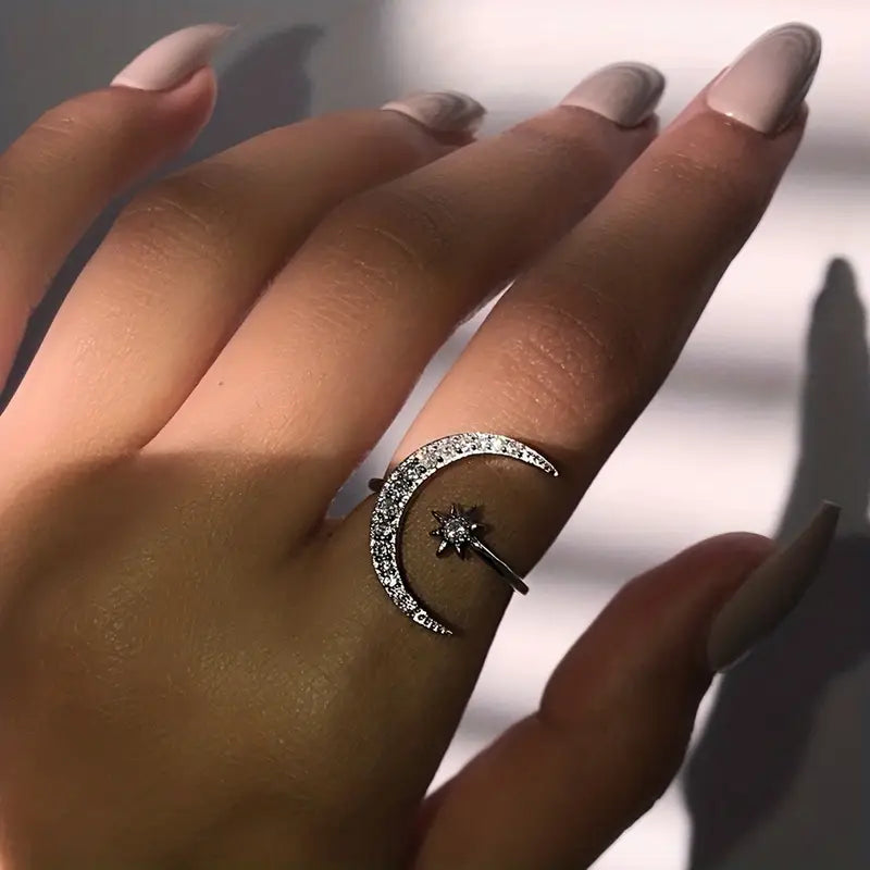 Anillo Bohemio Luna creciente