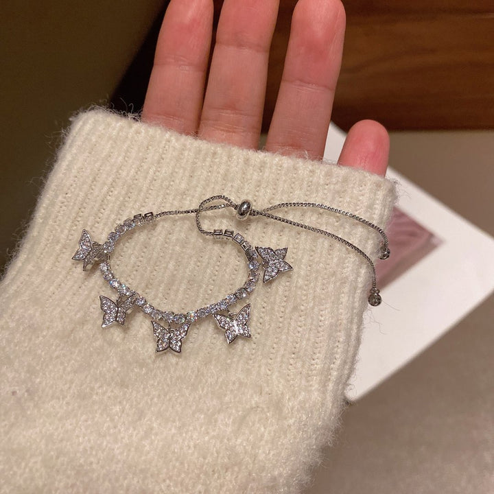 Pulsera de tenis de mariposa Camelia