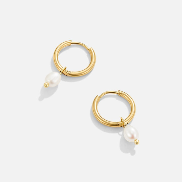 Pendientes de perlas de agua dulce