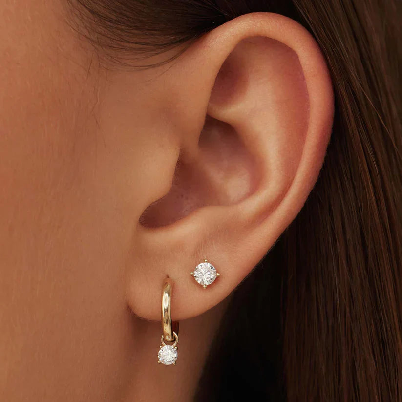 Pendientes de Piedra Larmes de Lune | Dorado