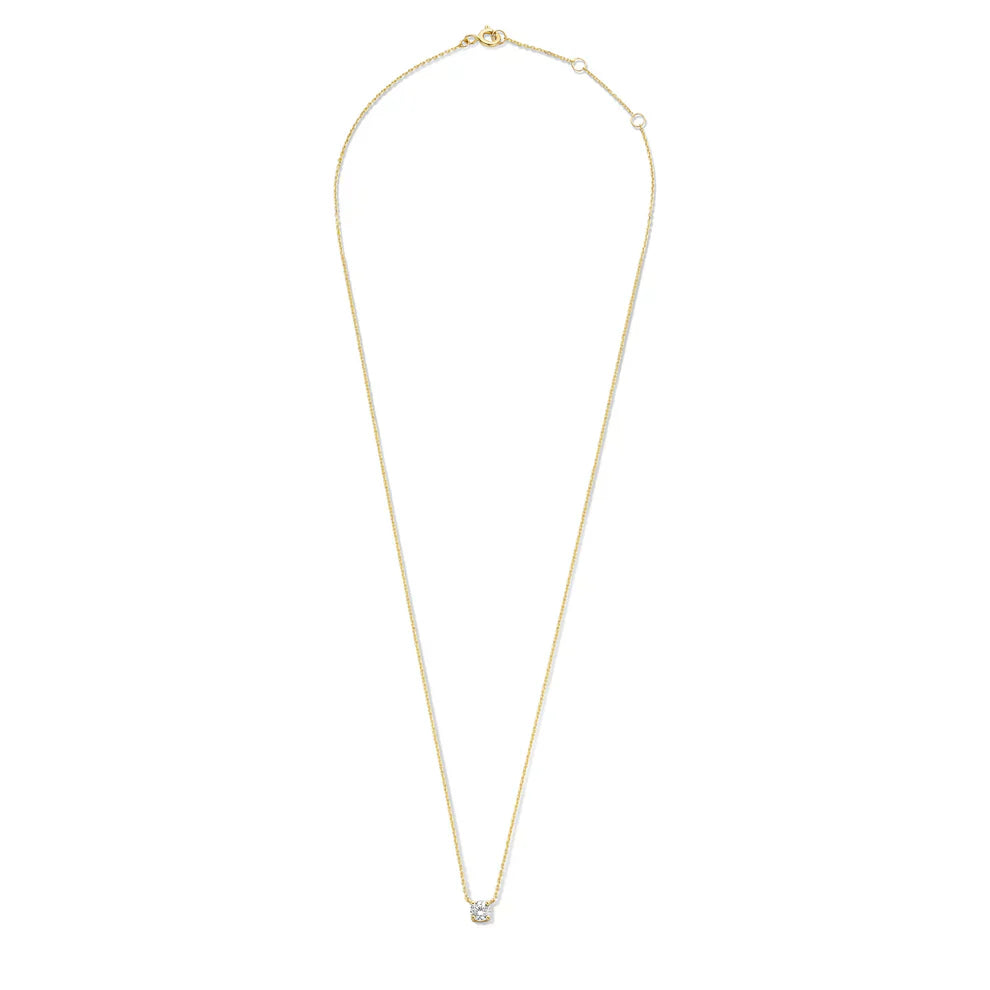 Collar de Piedra de Moisanita Cléa | Dorado