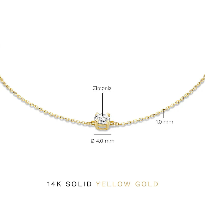 Pulsera de Piedra de Moisanita Cléa | Dorado