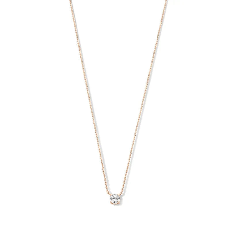 Collar de Piedra de Moisanita Cléa | Dorado