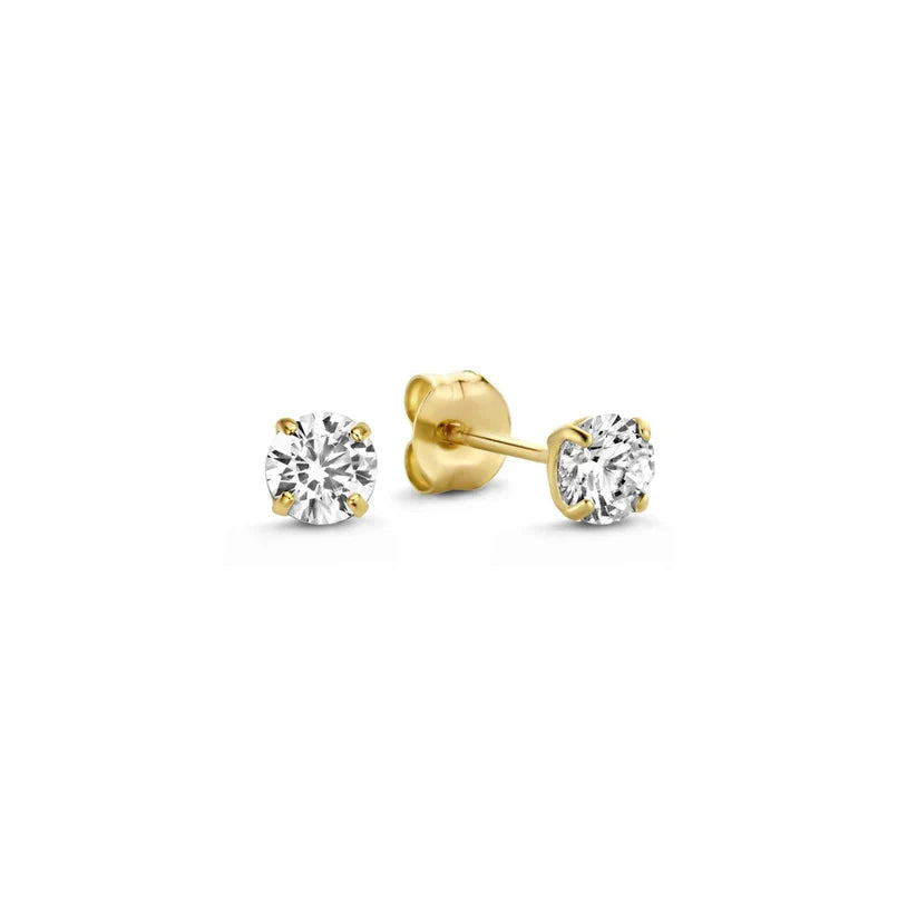 Set de Pendientes de Piedra Dara Brillane | Dorado