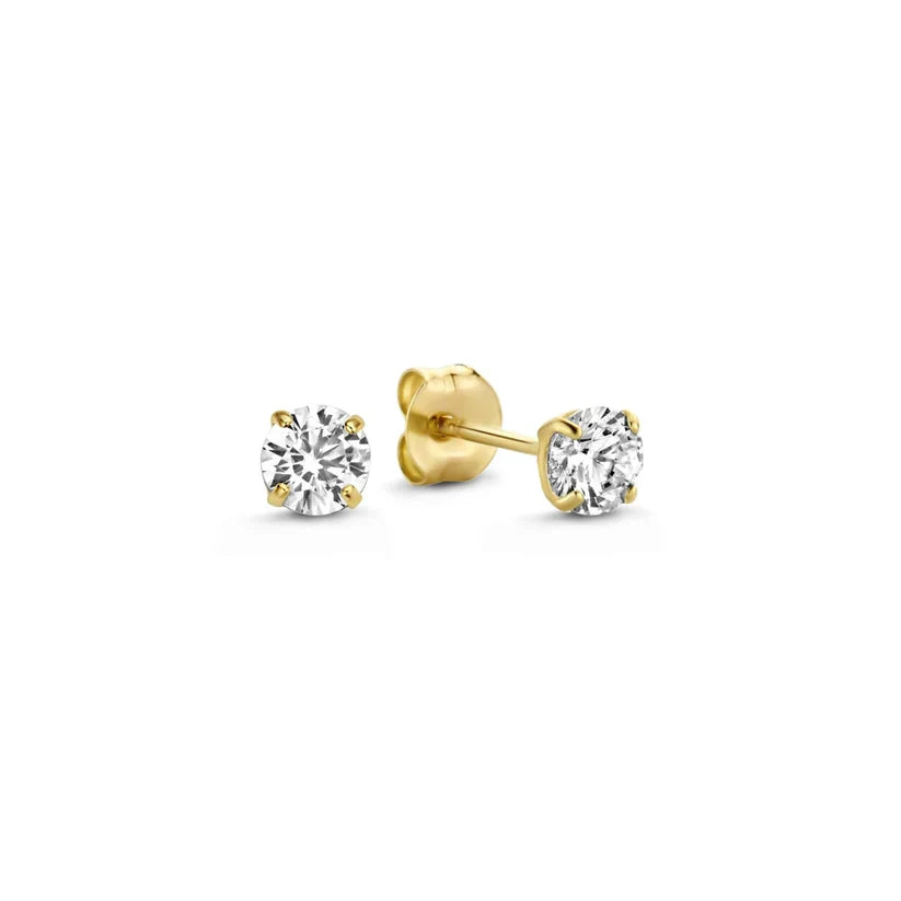 Set de Pendientes de Piedra Larmes de Lune | Dorado