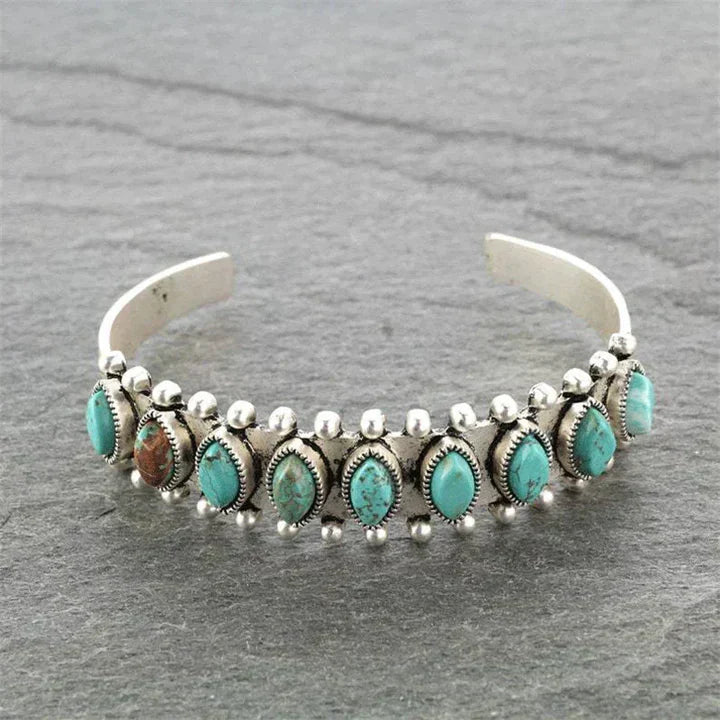 Pulsera de Piedra Turquesa Vintage