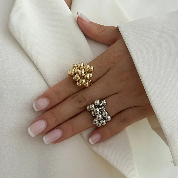 Anillo Boho con Perlas incrustadas