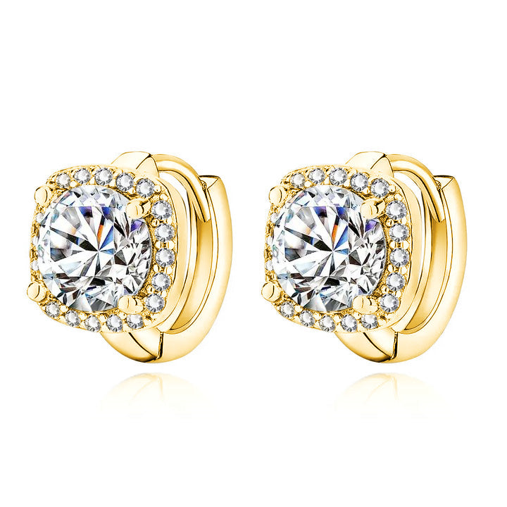 Pendientes cuadrados Nadine | Dorado