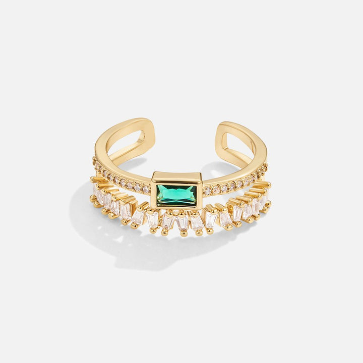 Anillo estratificado de cristal