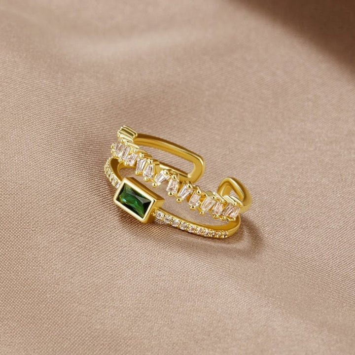 Anillo estratificado de cristal