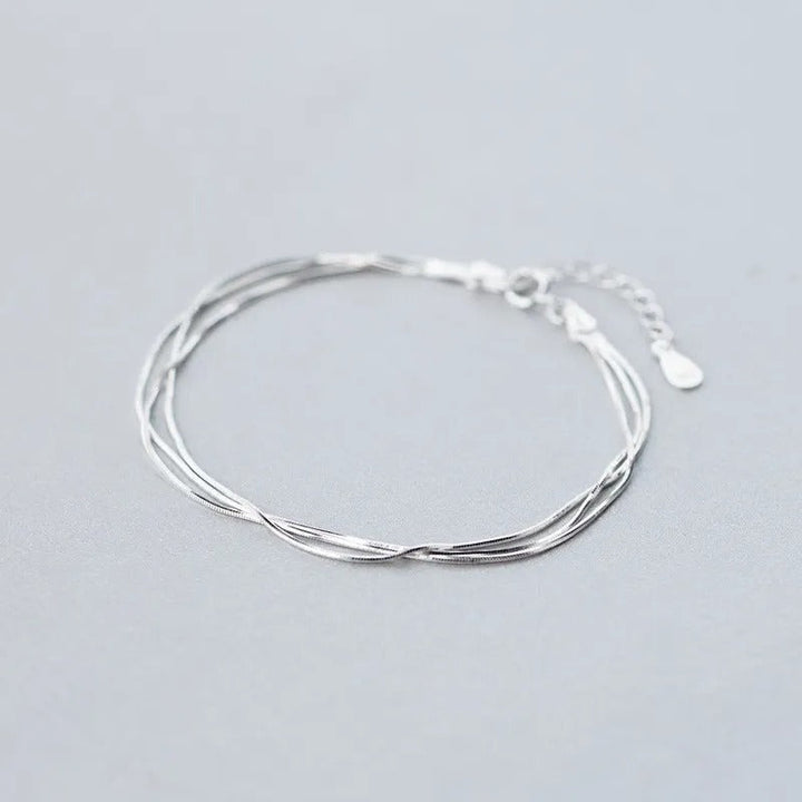 Pulsera fina y elegante de plata 925