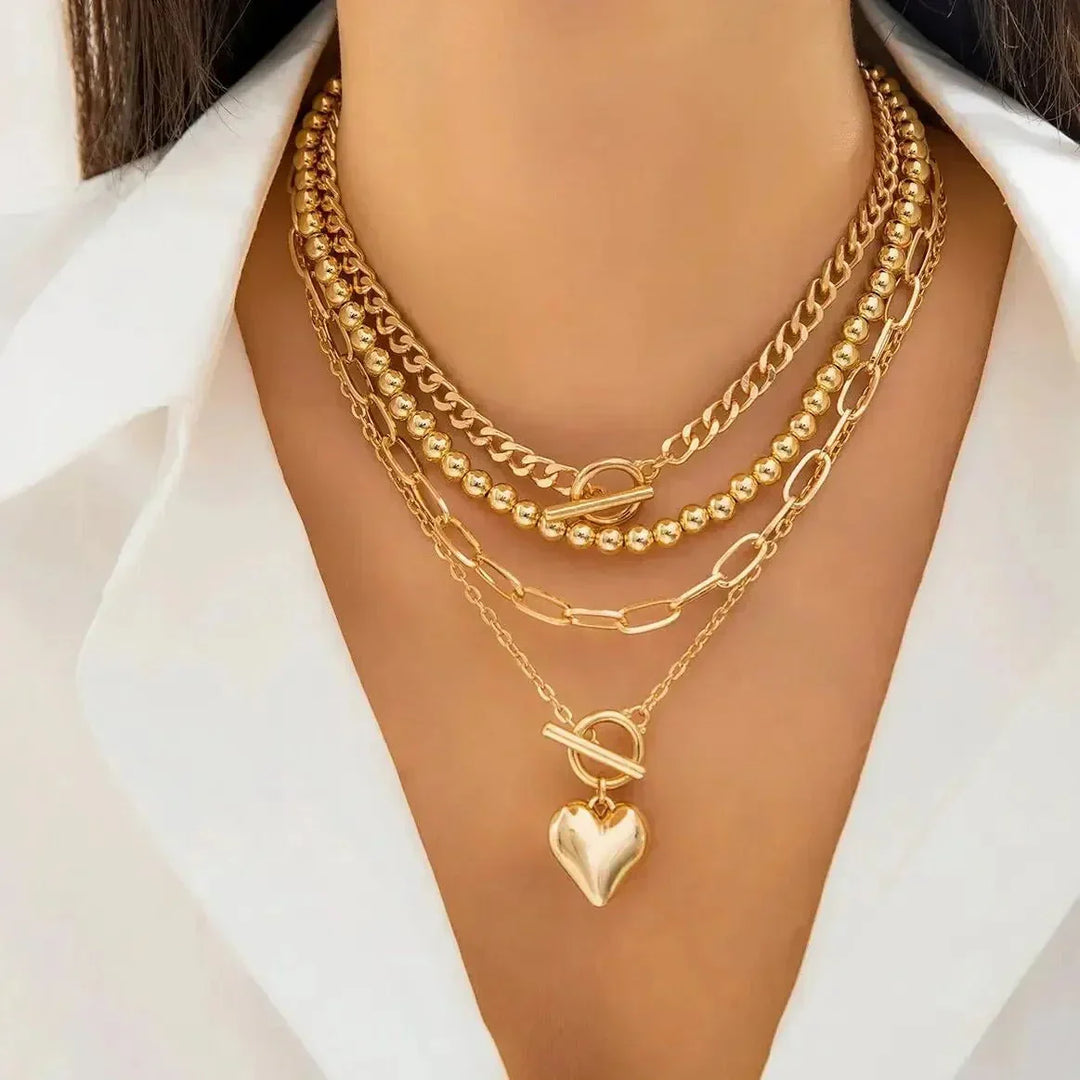 Collar Corazón de Capas