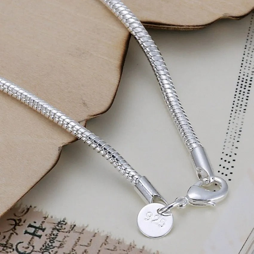 Pulsera sencilla de plata 925 con soporte para vela