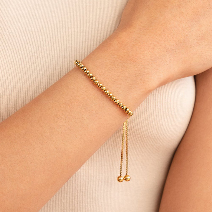 Pulsera de perlas de oro Nila