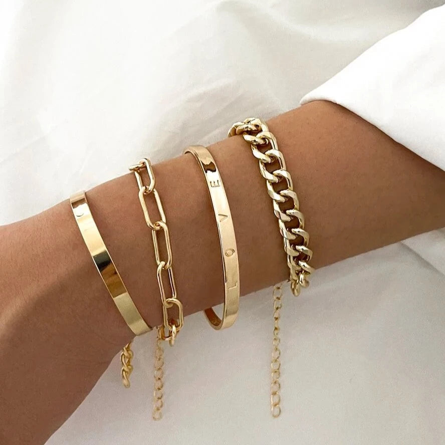 Set de 4 pulseras Deja