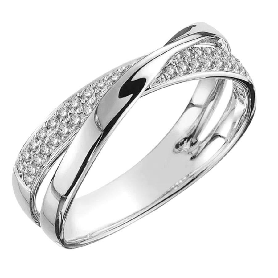 Anillo de banda tejida Athene
