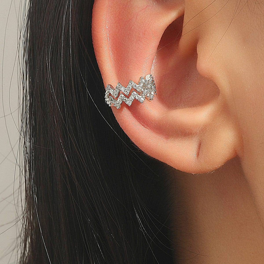 Pendientes de puño en zigzag Jessie
