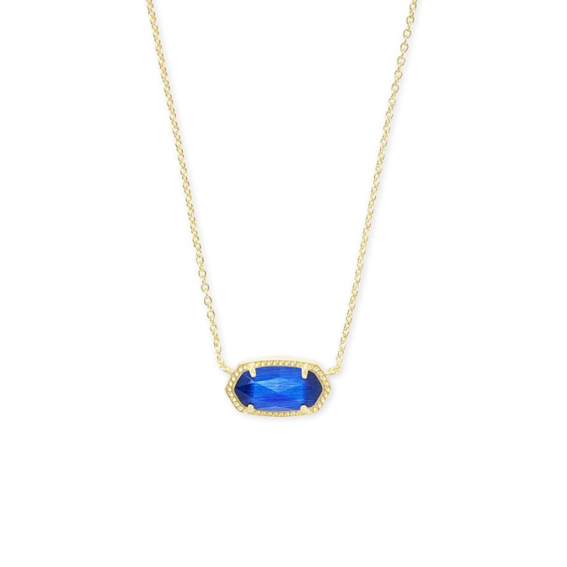 Collar oval clásico de zafiro | Oro