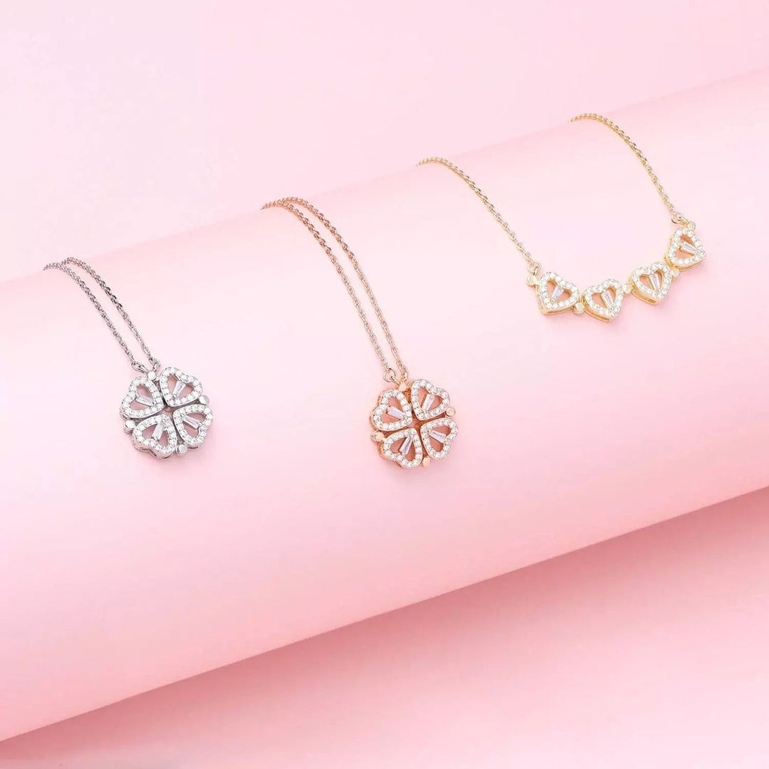 Collar con Corazón de Cristal